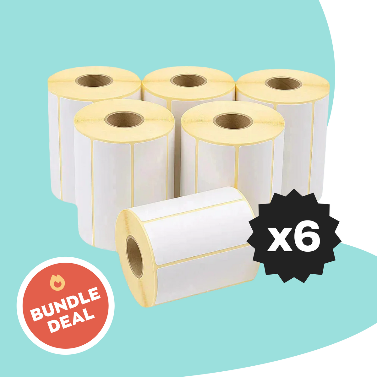 inFlow 3" x 1" Label Rolls Bundle