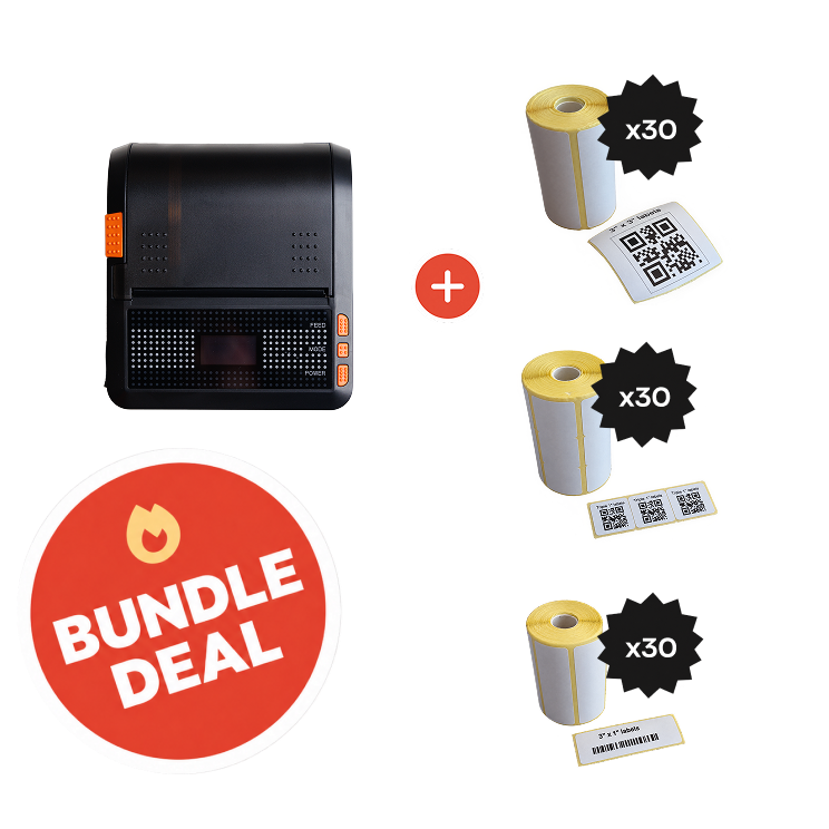 Label Printing Bundle (include Printer and Label Rolls)