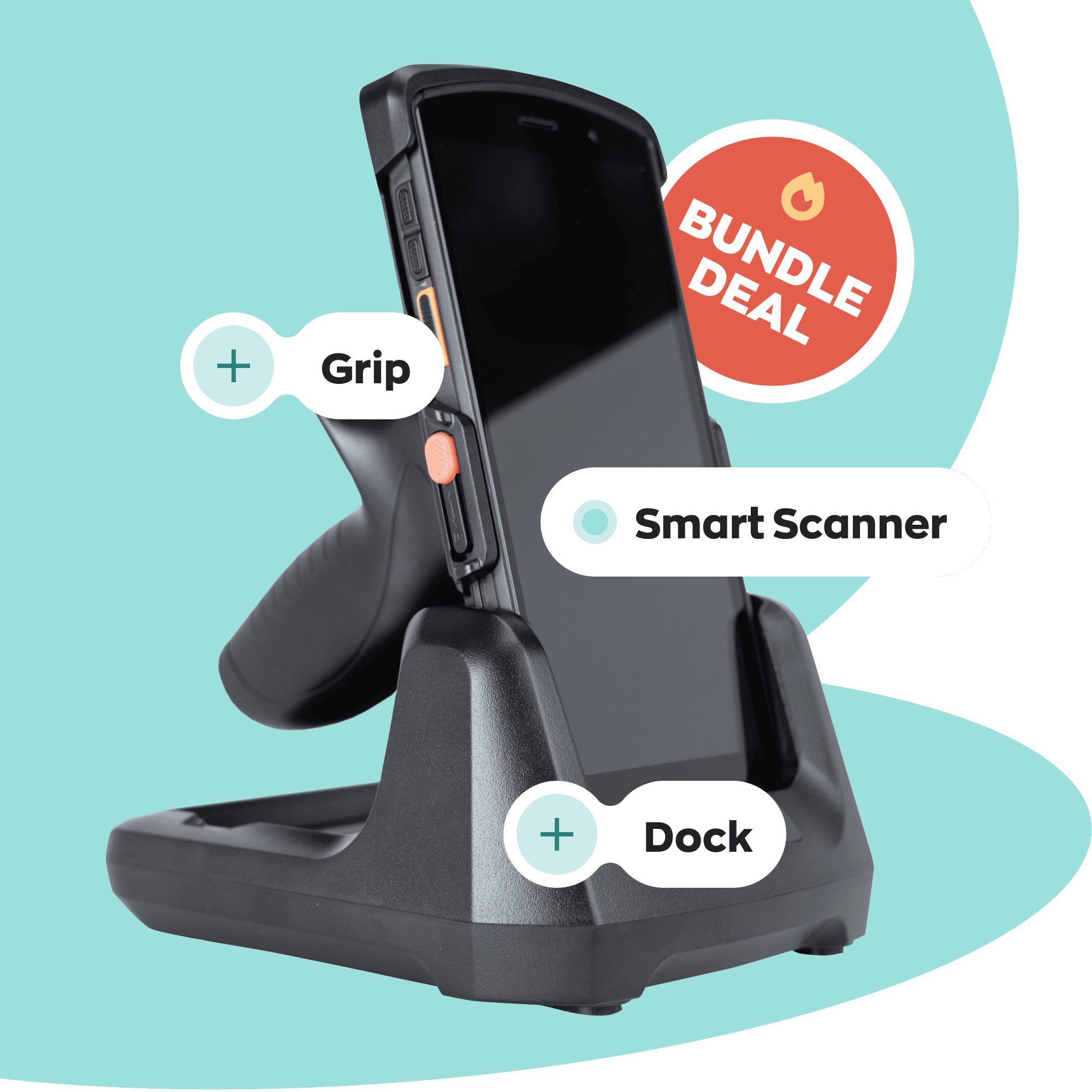 Smart Scanner Bundle (includes grip and dock) – inflowshop